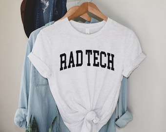 Rad Tech Shirt, Röntgen Technologe Shirt Tshirt Geschenk für Radiographen, Radiologie Grad Geschenk RT, Röntgen Crewneck Xray T-shirt