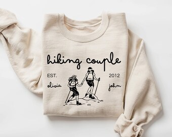 Hiking couple sweatshirt, Outsider Sweatshirt, Outsider Life, Mountain Sweatshirt, Nature Shirt, Outdoor Enthusiast Sweatshirt, Hiking Shirt