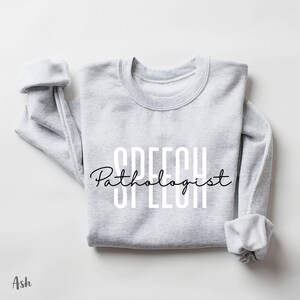 Speech pathologist Sweatshirt, Smile Face SLP Therapy Sweater, Retro Pathology Grad Top, Gift for Pathologist, Language Pathologist Shirt