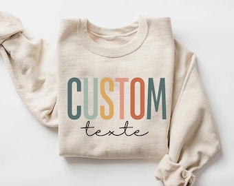 Personalized Crewneck Sweatshirt, Custom Name, custom sweatshirt initials, personalized sweatshirt dad mom grandma, Custom Sweatshirt Love