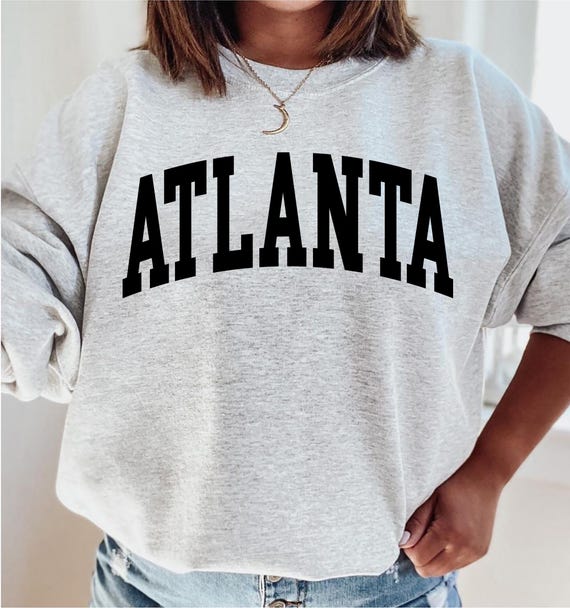 Atlanta Georgia Sweatshirt Vintage Atlanta Crewneck Retro