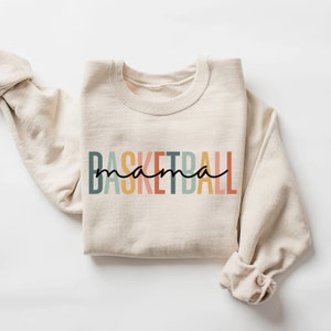 Basketball Mom Sweatshirt, personalisierte Basketball Shirt, Spieltag Basketball Hoodie, Name und Nummer Basketball Sweatshirt