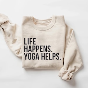 Yoga Sweatshirt | Meditate Crewneck | Mindfulness Pullover | Spiritual Sweater | Zen Gift for Yoga Teacher | Comfy Relaxed Fit