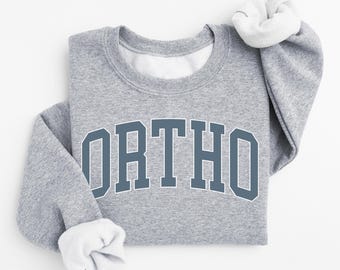 Ortho Sweatshirt, Orthopedic Surgeon Sweatshirt, Retro Ortho Nurse Crewneck, Orthopedic Tech Graphic Pullover, Ortho Student Gift