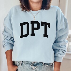DPT-tröja, tröja för doktor i fysioterapi, DPT-examentröja, skjorta för sjukgymnastassistent, t-shirt för fysioterapi Light Blue