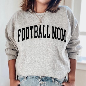 Custom Football Mom Sweatshirt, Personalized Football Sweater, Football Mom Hoodie, Football Team Mom Gift, Custom Sports Mom Pullover