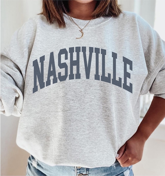 Nashville Sweatshirt, Vintage Aesthetic Trendy Country Apparel