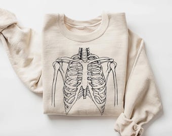 Sweat-shirt de radiologie Sweat-shirt d'anatomie des os humains Sweat-shirt de radiologie, étudiant en radiologie, radiologue, technologue en échographie, chemise technique Rad