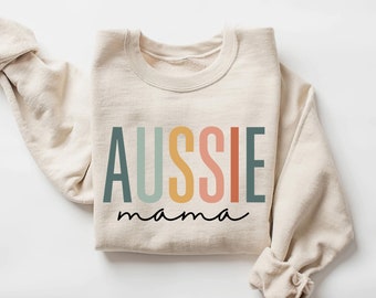 Australian Shepherd Mama Sweatshirt, Hunde Mama Geschenk, Hundeliebhaber, individuelle Hunde Shirt, Aussie Mama Geschenk, Hunde Mama Shirt, Haustier Liebhaber Geschenk