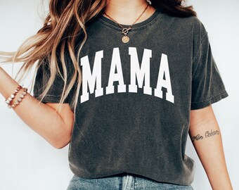 Camicia mamma Comfort Colors, camicia a maniche corte, semplice top mamma, regalo per la mamma, camicia mamma personalizzata, regali mamma, maglietta mamma