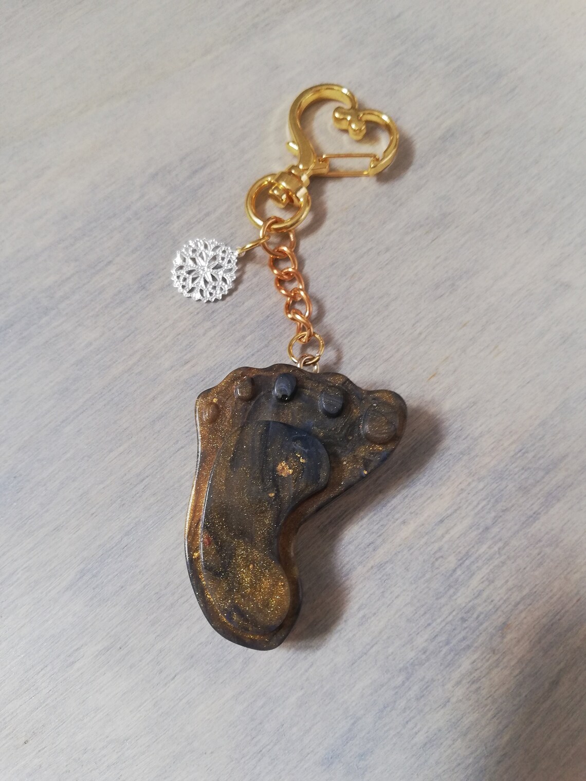 Foot resin keychain Etsy