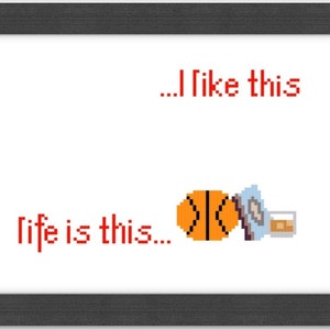Life is This - Suits Cross Stitch pattern - *PDF PATTERN ONLY*
