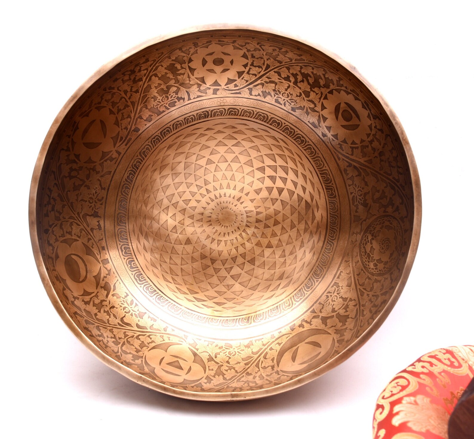 Extra Large Singing Bowlsuper Fine Design Singing Bowlflower Etsy