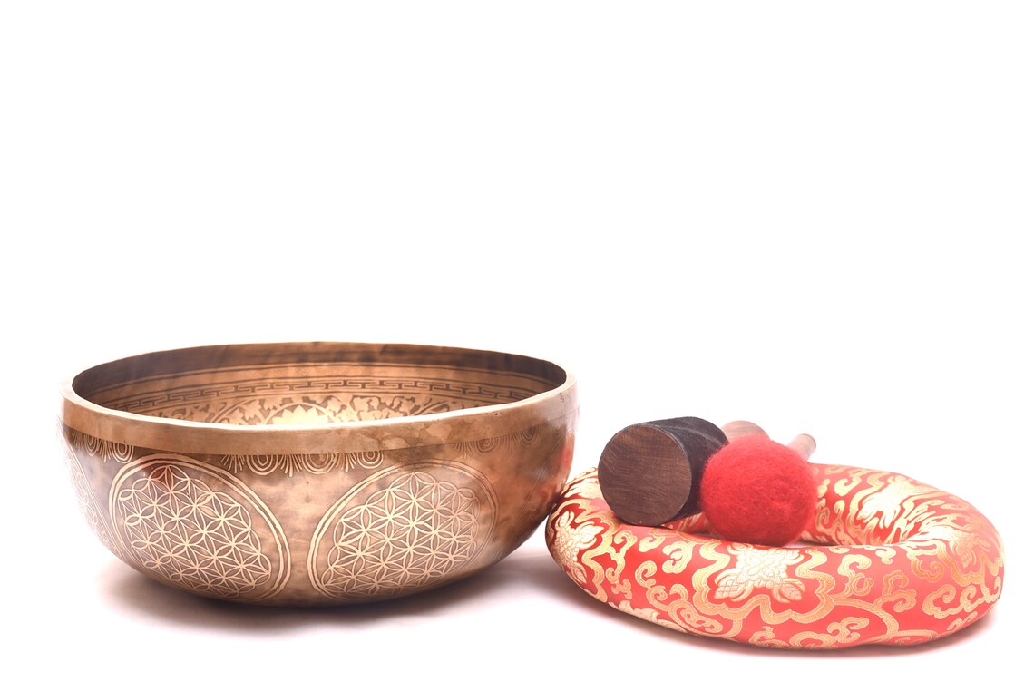 Extra Large Singing Bowlsuper Fine Design Singing Bowlflower Etsy