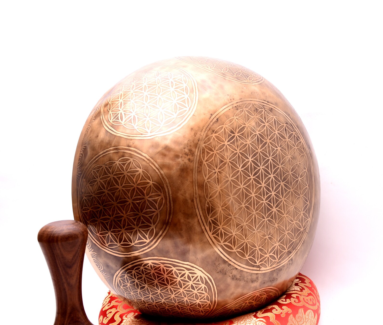 Extra Large Singing Bowlsuper Fine Design Singing Bowlflower Etsy