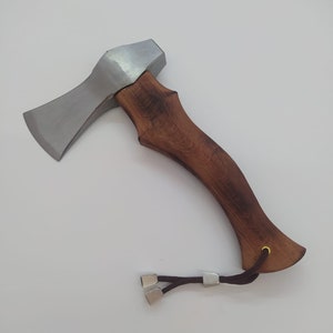 Hacha pequeña portátil de acero forjado para la jungla, hacha para acampar, juego de cuchillos para padrinos de boda, hacha personalizada, hacha vikinga Tomahawk, hacha para LARP, regalo para hombres