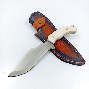 Handmade Custom Engraved Knife , Hunting Gİft For Men , Bushcraft Knife , Bowie Knife , Groomsmen Knive Set , Christmas Gift , Camping Knife