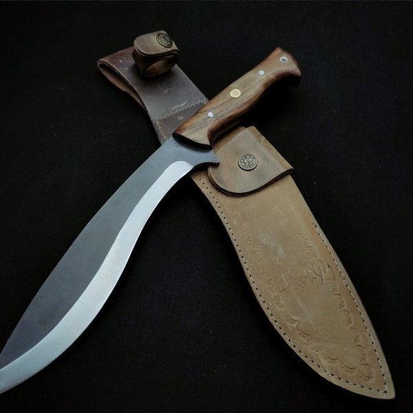 Ręcznie robiony nóż Gurkha Kukri Full Tang Blade Kukri nóż kempingowy niestandardowy prezent dla mężczyzn niestandardowy grawerowany nóż prezent dla drużbów nóż do codziennego noszenia