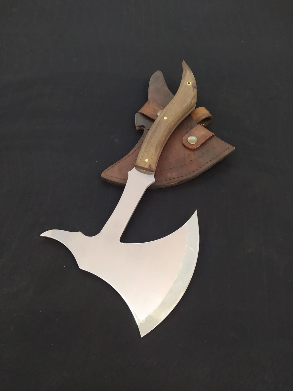 Hache Tomahawk Viking En Acier Carbone 15 Pouces - Fait Main