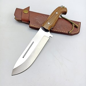 10,23&quot; Full Tang Blade Bushcraft Knife Gifts For Men Camping Gifts for Him Engraved Knife Personalized Custom Knife Outdoor Camping Knife
