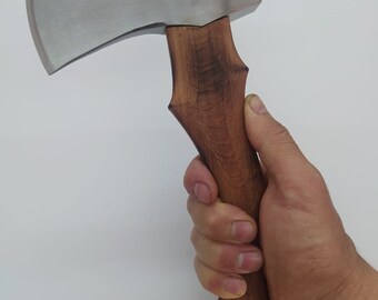 鍛造鋼製キャンプ用手斧：携帯用バイキングトマホーク斧 - Etsy 日本