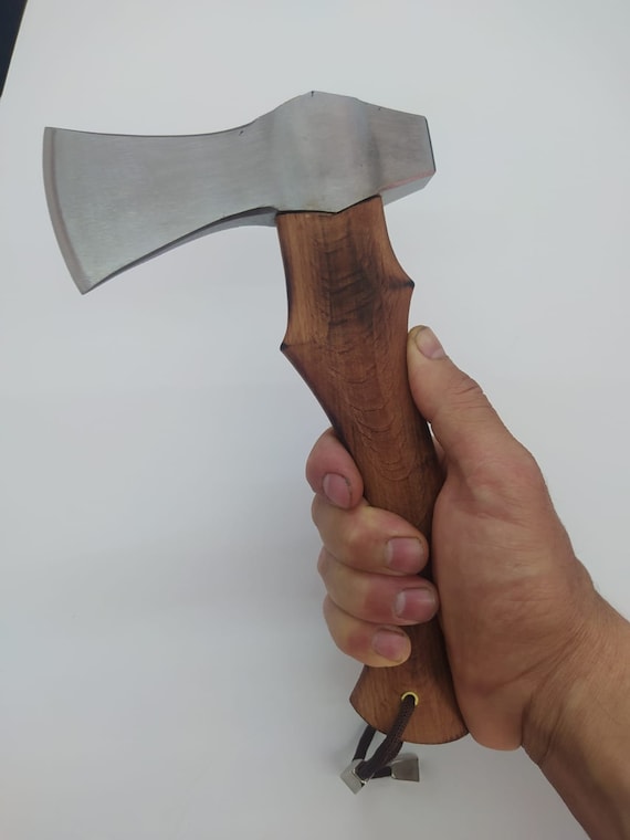 鍛造鋼製キャンプ用手斧：携帯用バイキングトマホーク斧 - Etsy 日本