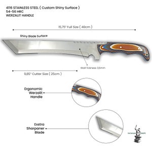 Handmade Machete Knife, Custom Knife, Groomsmen Gift Knife, Wedding Gift, Valentine's Gift, Handcrafted Hunting Knife, Personalized Machete