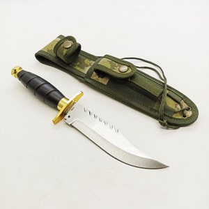 Custom Rambo Knife Personalized Engraved Knife With Sheath Military Army Knife Engrave Outdoor Camping Hiking Survival Knives Gifts For Men