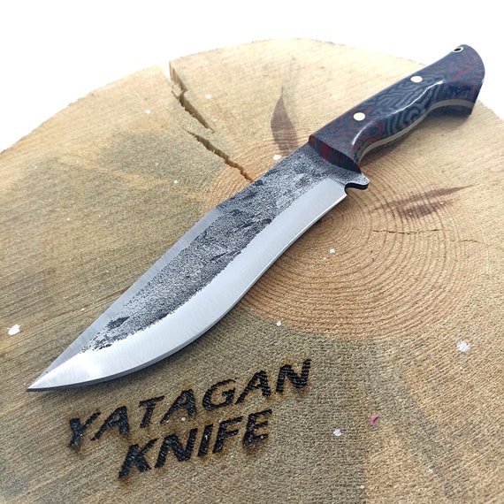 Cuchillo de acero de caza hecho a mano / Cuchillo Kukri de caza de espiga  completa 16 pulgadas -  México