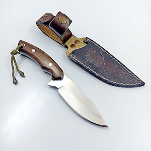 Custom Hunting Gifts for Men Bushcraft Knife Groomsmen Knives Full Tang Knife Custom Engraved Gift For Men Hunter Gift Camping Gifts for Men