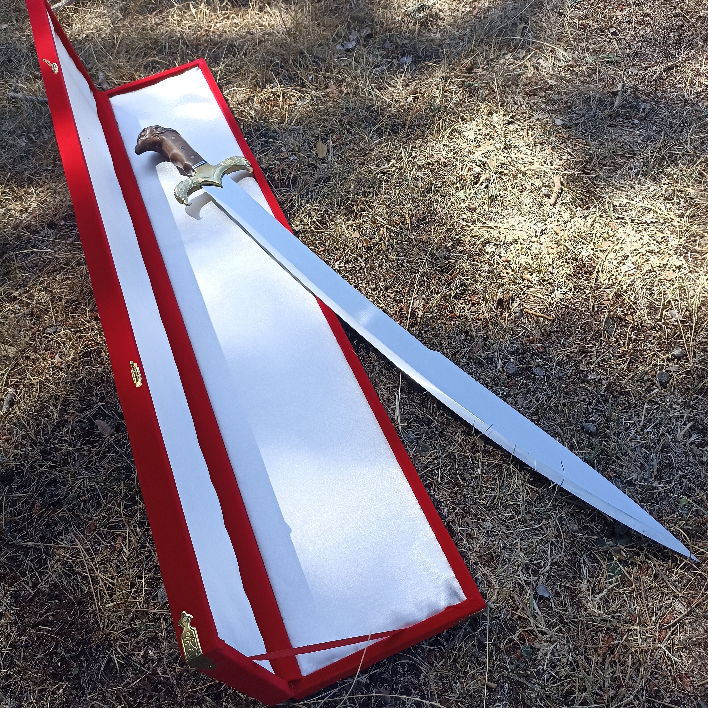 Custom Eagle Head Handle Sword With Giftbox , Personalized