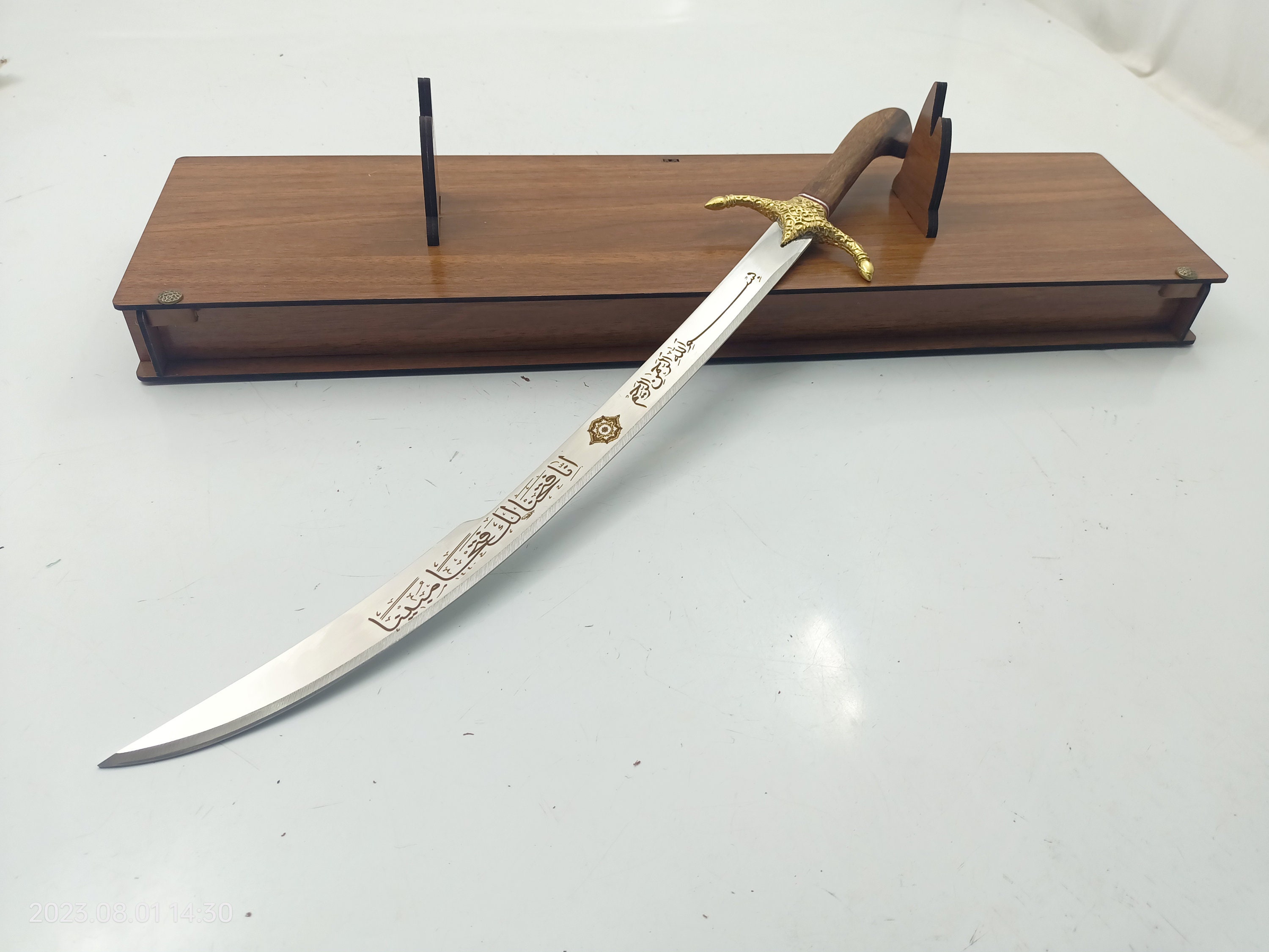 手作りのアラビア剣：兄弟へのイスラムの刻印入りギフト - Etsy 日本