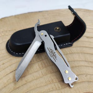 Engraved Folding Knife Custom Gifts For Hunters Personalized Anniversary Gift Groomsmen Knives Set Knife Sheath Camping Logo Engraved Knife