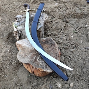 Arabic Shimsir Sword with Scabbard , İslamic Swords , Medieval İtems , Custom Gift For Brother , Personalized Gifts For Men , Engraved Sword