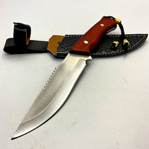 Custom Hunting Knife Personalized Handmade Bushcraft Knife With Case Camping Gift  Engraved Gifts For Men Gift for Him Christmas Gift Father