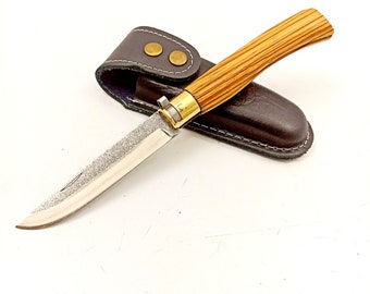 Handmade N690 Steel Folding Knife, Engraved Personalized Gift For Men