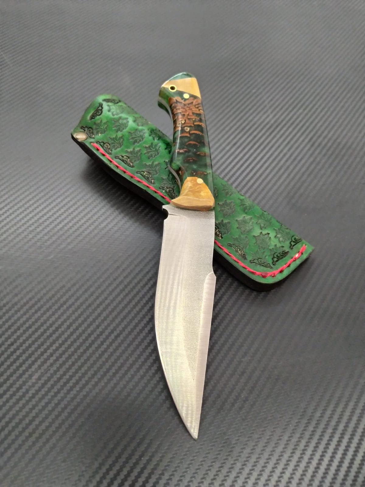 Epoxy Handle Special Design Hunting Knife Collection Knife Etsy