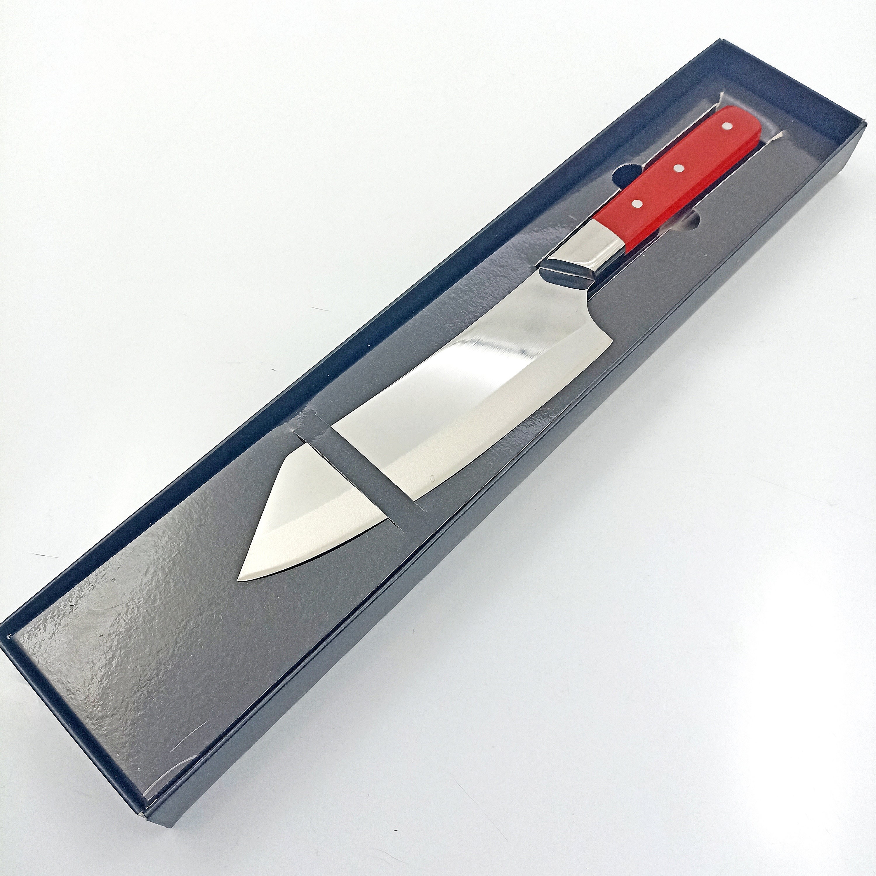 Vintage Butchers Knife Meat Cleaver Stainless Steel Hammacher Schlemmer  Made in Germany 