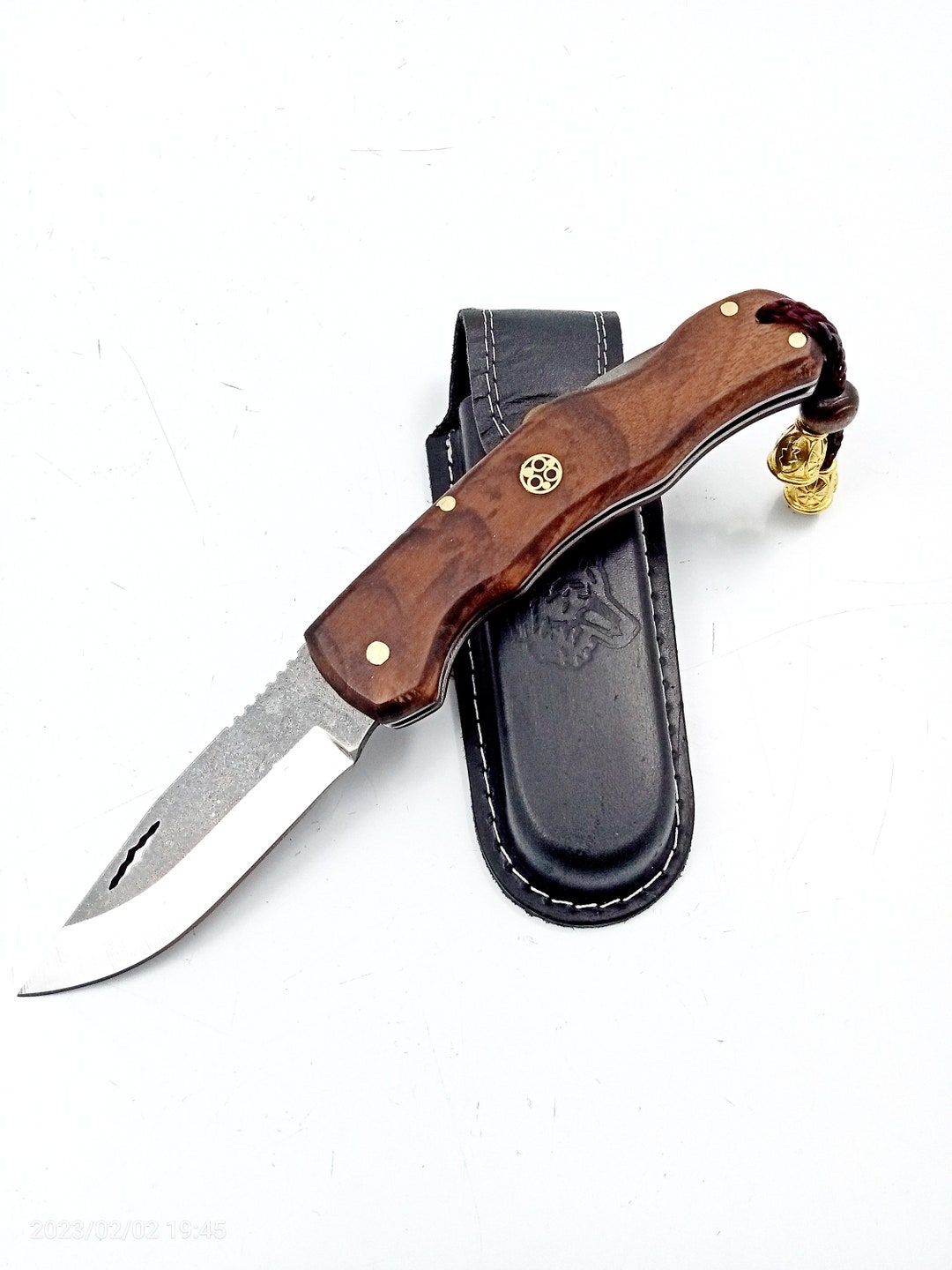 Handmade Pocket Knife, Custom Engraved Pocket Knife Folding, Tactical