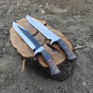 Handcraft Forged Steel Hunting Knife Custom Bowie Knife Camping Gits For Men Outdoor Knives Engraved Knife Custom Knife Engraved Mens Gift
