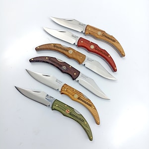 6 pcs Groomsmen Knives Set, Custom Engraved Gift For Men, Gift For Him, Knives Men, Handmade Custom Engraved Pocket Knife, Anniversary Gift