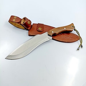 12.99&#39;&#39; Full Tang Blade Kukri Knife Handmade Hunting Gifts For Men Gurkha Khukuri Gift For Him Personalized Gifts, Custom Engraved Knife