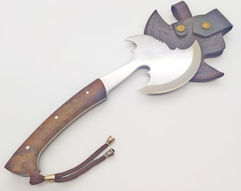 Handmade Hatchet Axe , Personalized Hatchet With Sheath , Engraved Camping Hatchet For Gift , Viking Axe Handmade , Tomahawk Axe