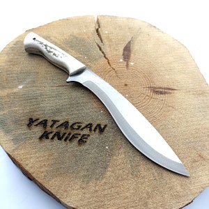 Handmade Stag Horn Handle Kukri Knife - Personalized Gift For Men - Full Tang Blade Hunting Knife - Hunting Gifts - Birthday Gift For Him