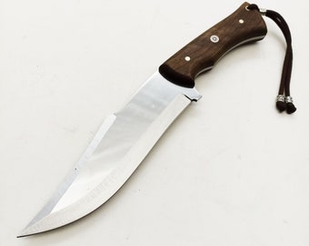 Handmade Bowie Knife , Custom Engrave Knife , Custom Tracker Knife , Gift For Him , Bushcraft Knife , Groomsmen Gift , German Hunting Knife