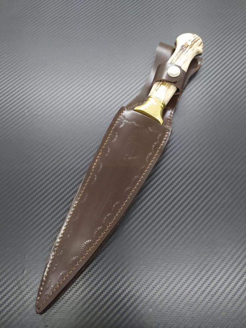 Handmade Dagger Knife With Sheathdeer Antler Knifegroomsmen Etsy