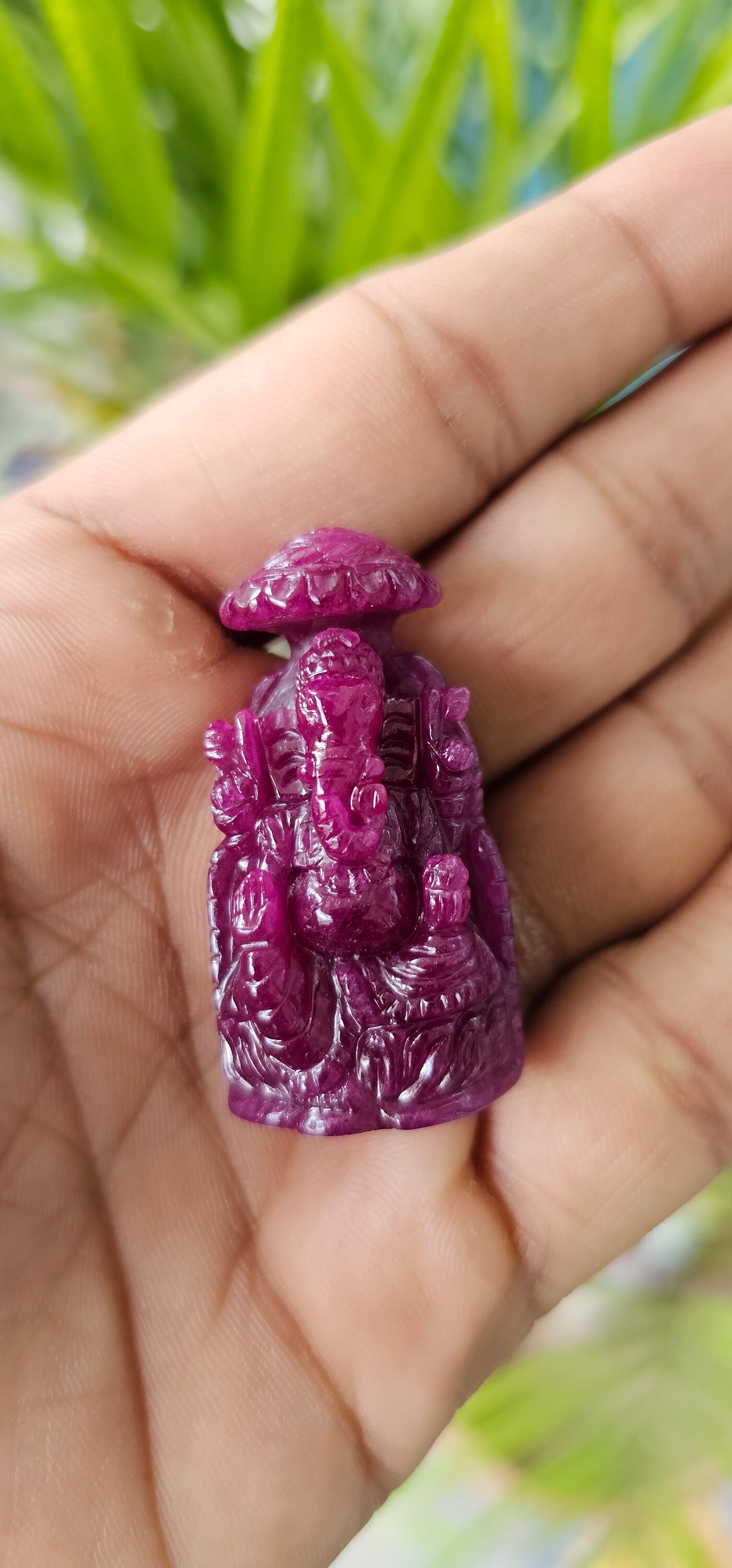 ルビーのガネーシャの彫刻 - Etsy 日本