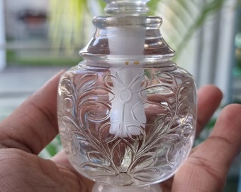 Natural artesanal de cristal quartzo antigo frasco perfume arte deco luxo escultura artefato decoração para casa talheres colecionáveis pedra preciosa