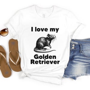 I love my golden retriever funny shirt