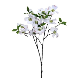 Artificial Dogwood Spray, 31” Dogwood Spray, Artificial Greenery Branches, White Wedding Branches, Long Stems, Wedding, Tall Vase Branches